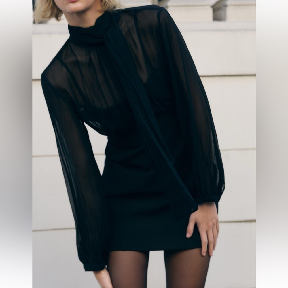Zara mini combination dress